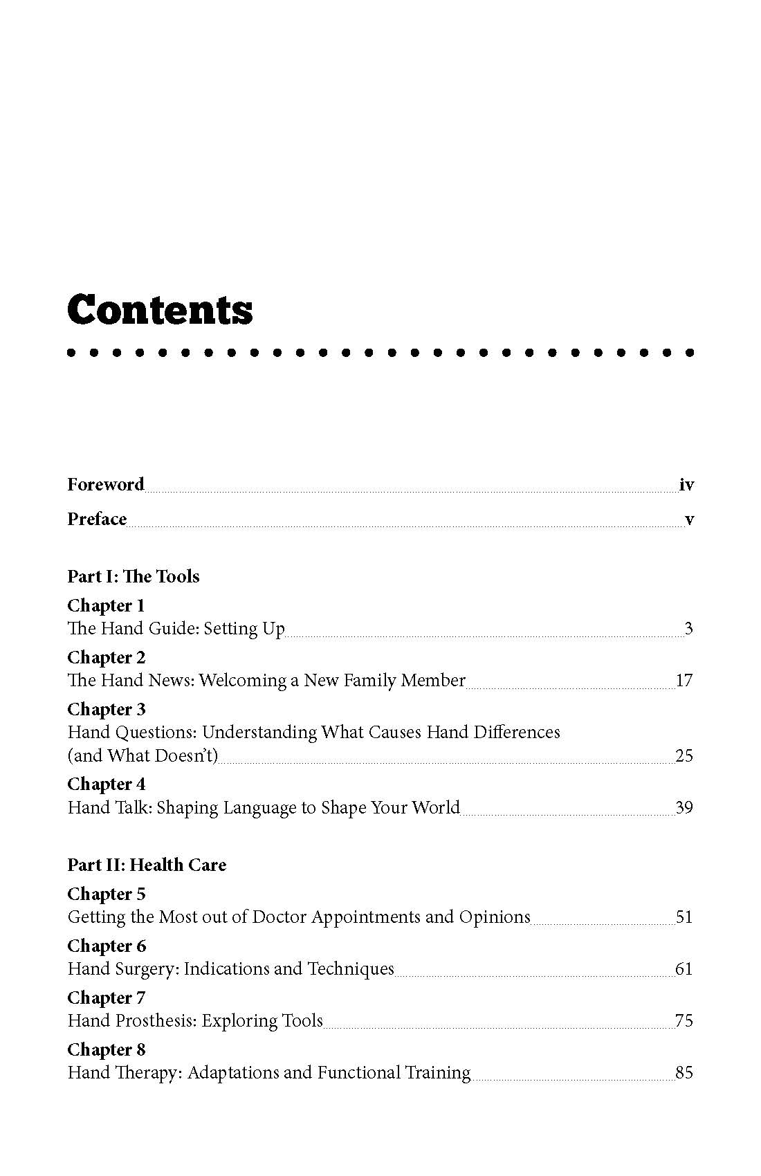 The Hand Book: An Informational Guide for Parents of Children with Hand Differences