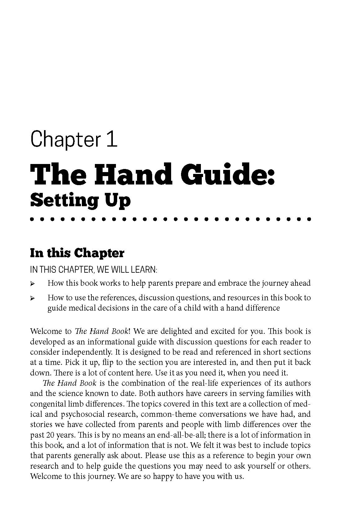 The Hand Book: An Informational Guide for Parents of Children with Hand Differences
